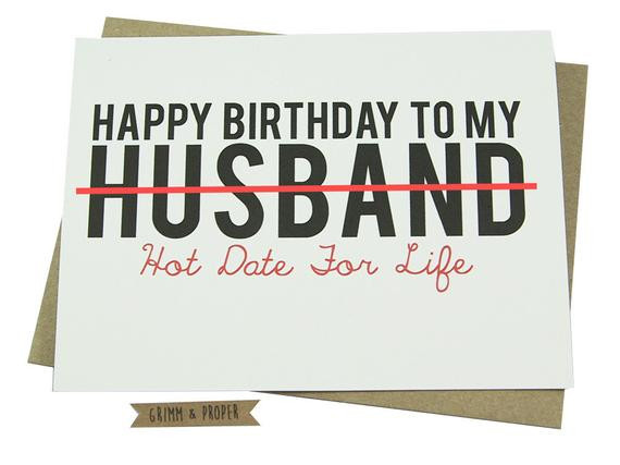 Free Printable Funny Birthday Cards For Him
 Husband Birthday Card Loving Funny For Him Hot y