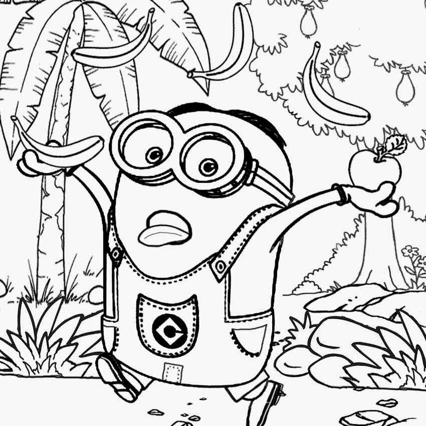 Free Printable Minion Coloring Pages
 Free Coloring Pages Printable To Color Kids And