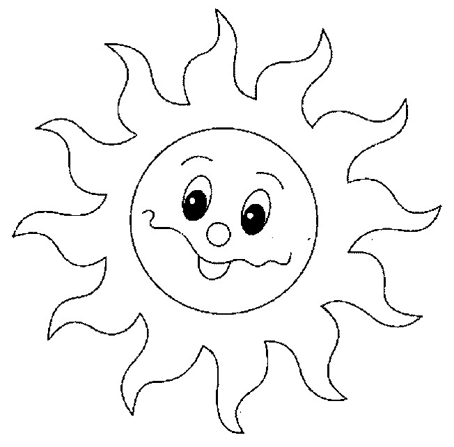 Free Printable Sun Coloring Pages
 Funny Sun Coloring Pages To Printable