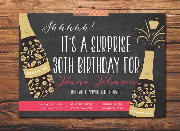 Free Printable Surprise Birthday Party Invitations
 17 Outstanding Surprise Party Invitations & Designs