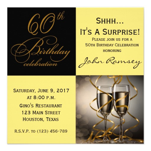 Free Printable Surprise Birthday Party Invitations
 60th Surprise Birthday Party Invitations – FREE PRINTABLE