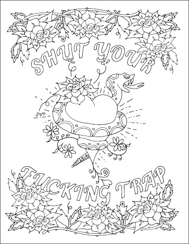 Free Printable Swear Word Coloring Pages
 Swear Word Coloring Pages Coloring Pages