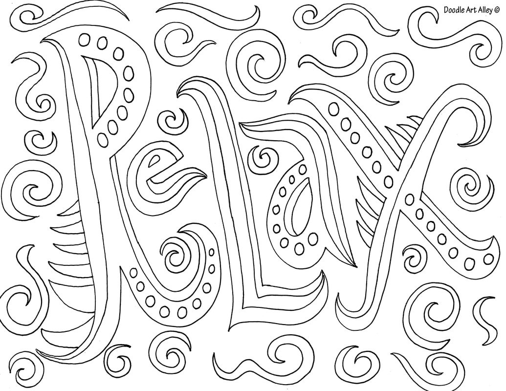 Free Printable Word Coloring Pages
 Word Coloring pages Doodle Art Alley