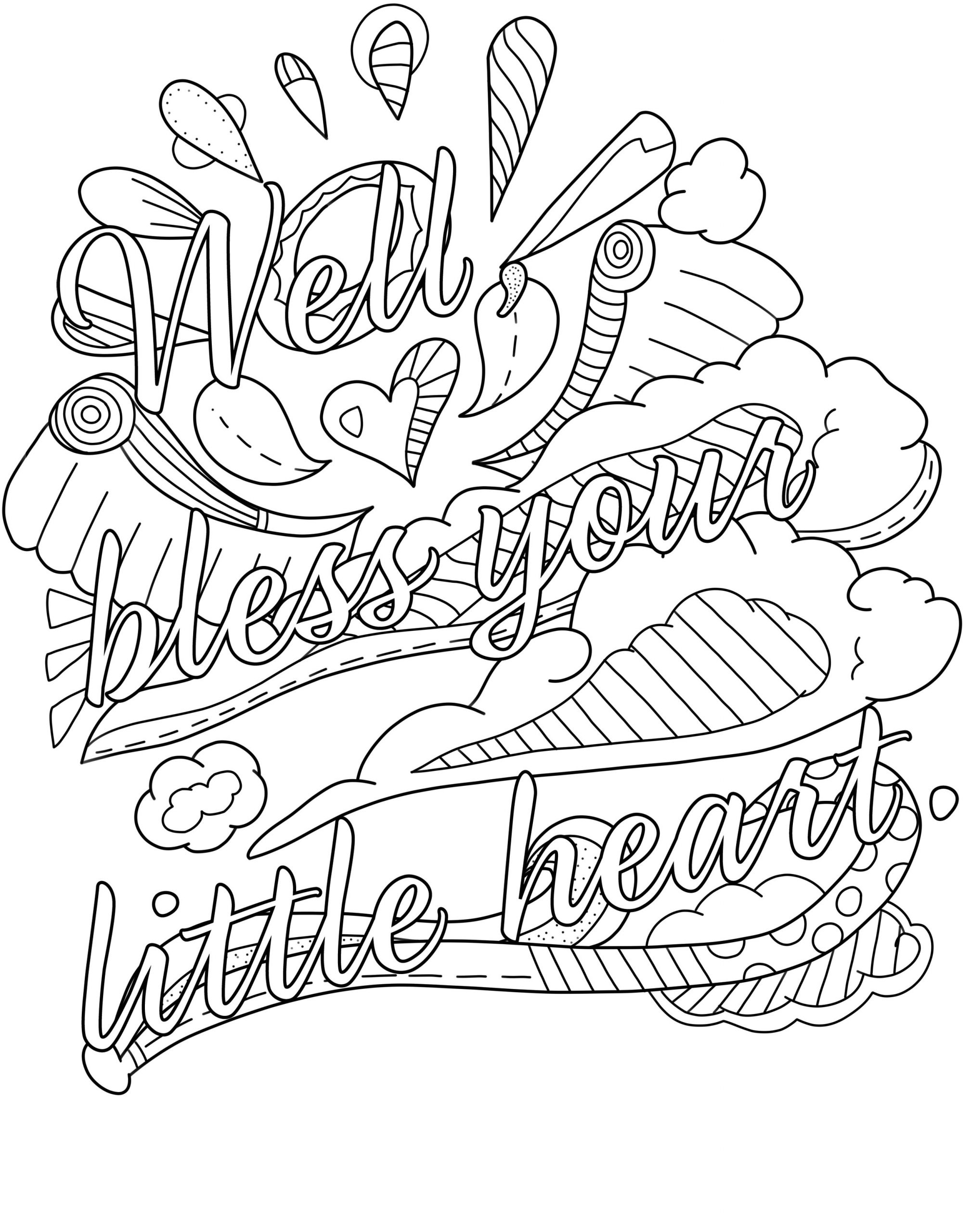 Free Printable Word Coloring Pages
 Swear Word Coloring Pages at GetColorings