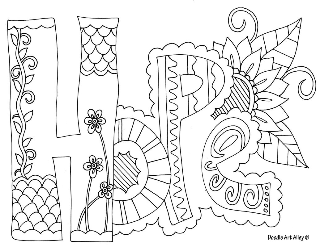 Free Printable Word Coloring Pages
 Word Coloring pages Doodle Art Alley