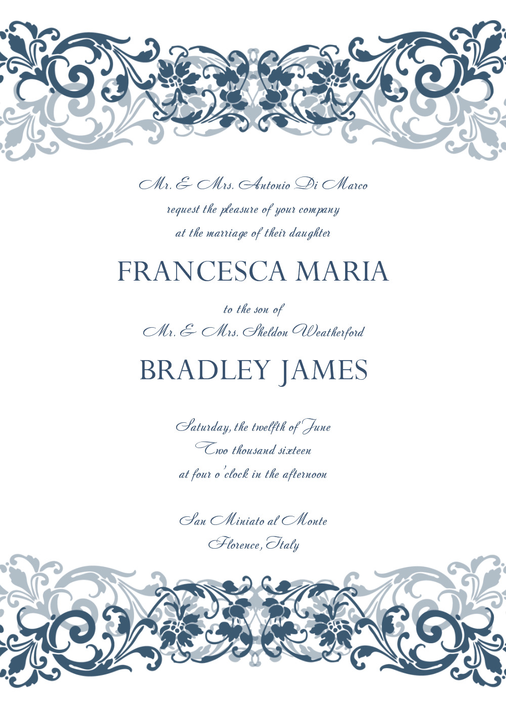 Free Wedding Invite Templates
 8 Free Wedding Invitation Templates Excel PDF Formats