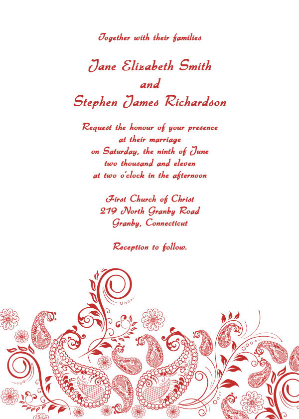 Free Wedding Invite Templates
 Formal Wedding Invitations free printable wedding invitations