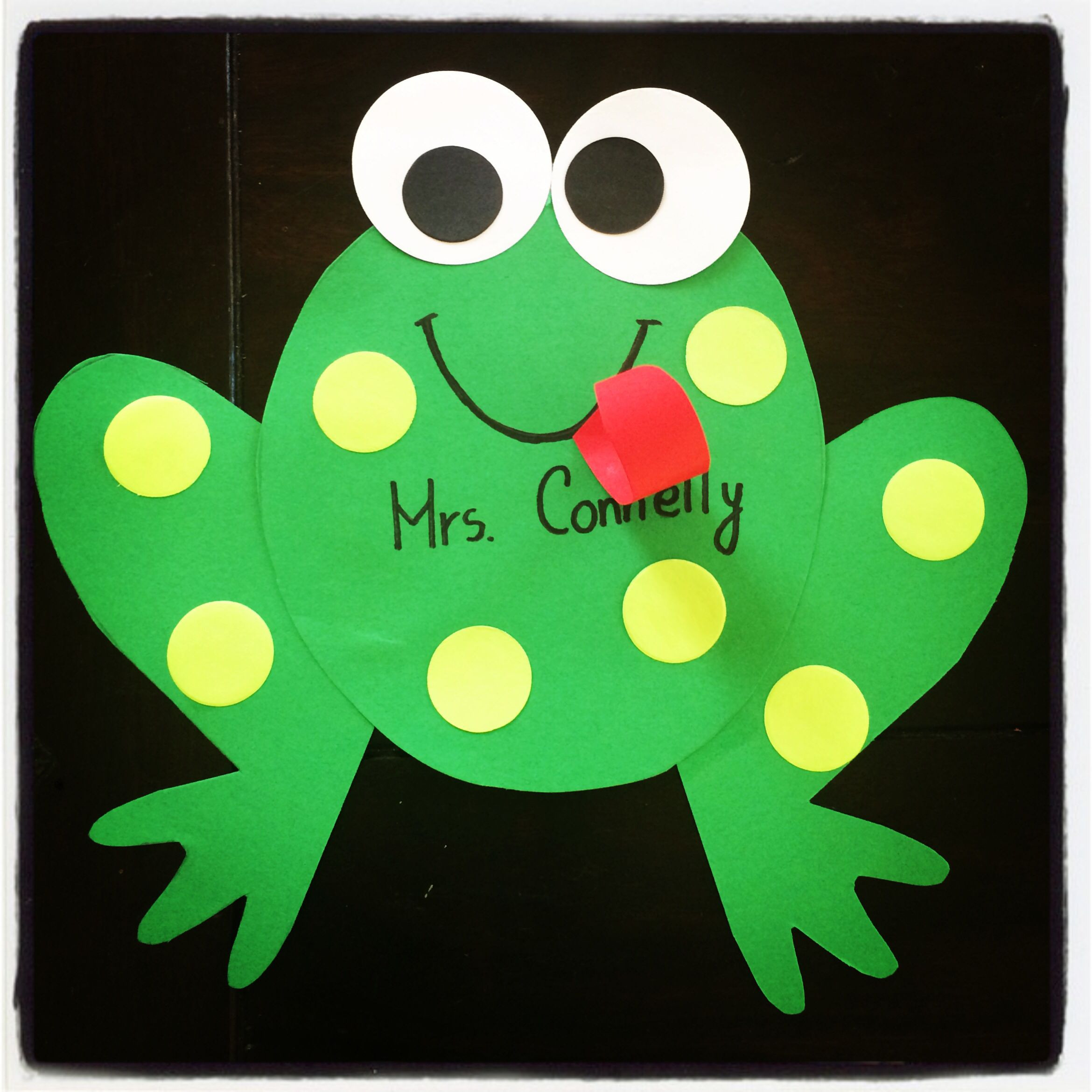 Frog Craft For Toddlers
 Kindergarten Frog craft hop into spring