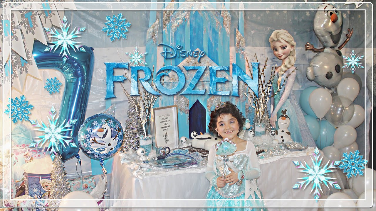 Frozen Birthday Decorations
 Princess Angelina s Frozen Birthday Party Decorated by
