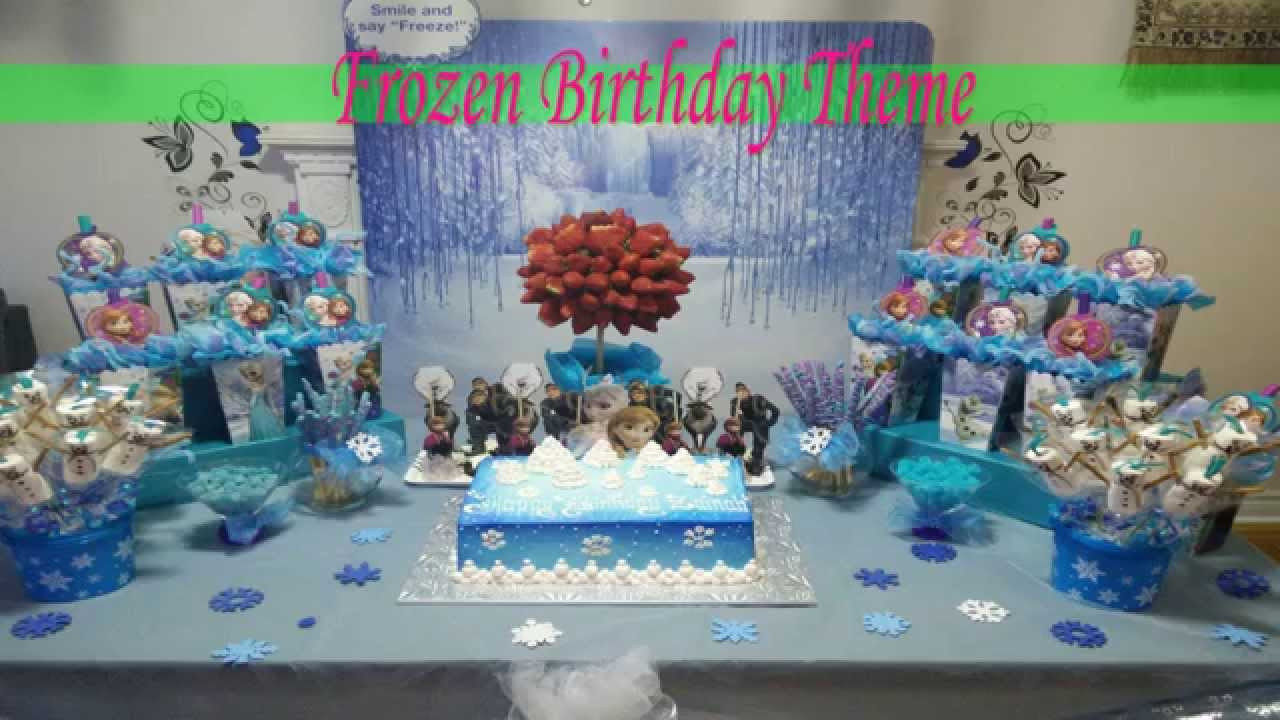 Frozen Birthday Party Decorations
 Frozen Birthday Theme Party Ideas ملكة الثلج فروزن