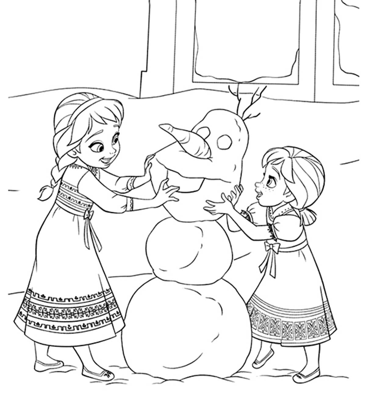 Frozen Coloring Pages For Kids
 Disney Coloring Pages MomJunction
