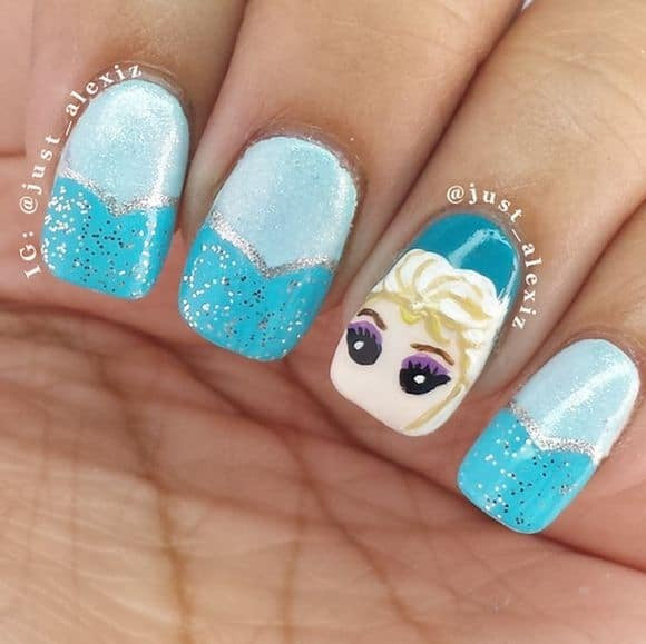 Frozen Nail Designs
 15 Fictional Frozen Nail Designs Inspired from The Disney