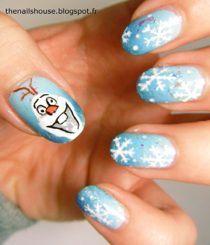 Frozen Nail Designs
 Absolutely Awesome Disney Nail Art Frozen