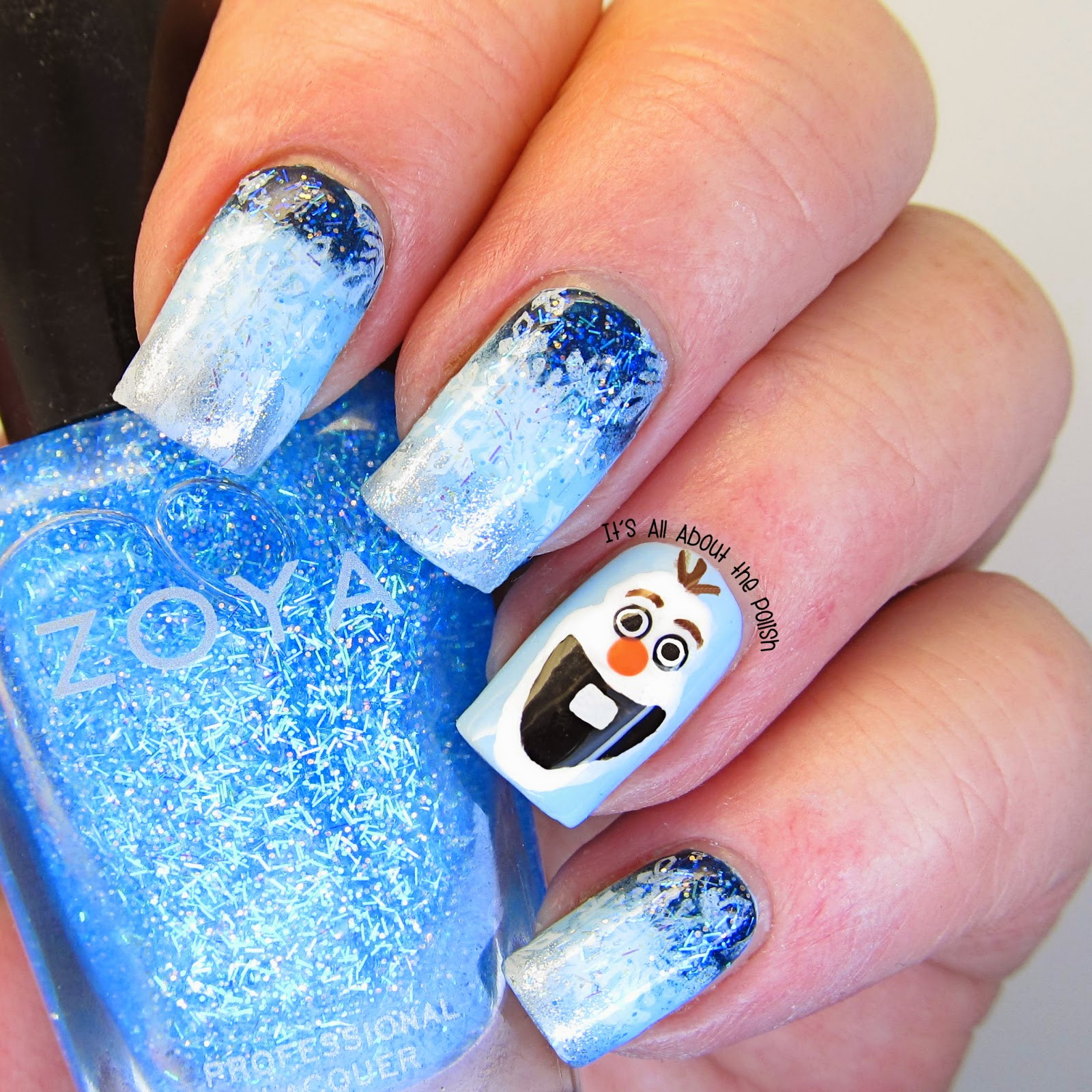Frozen Nail Designs
 It s all about the polish AN Monday theme Disney Olaf