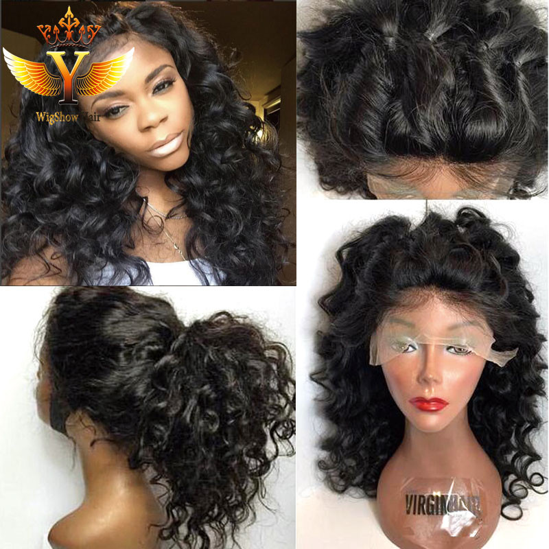 Full Lace Wigs With Baby Hair
 Natural Cheap Hair Wig Brazilian Full Lace Wig with Baby