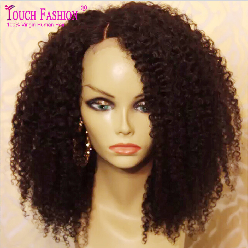 Full Lace Wigs With Baby Hair
 Glueless Virgin Malaysian Kinky Curly Full Lace Wig with