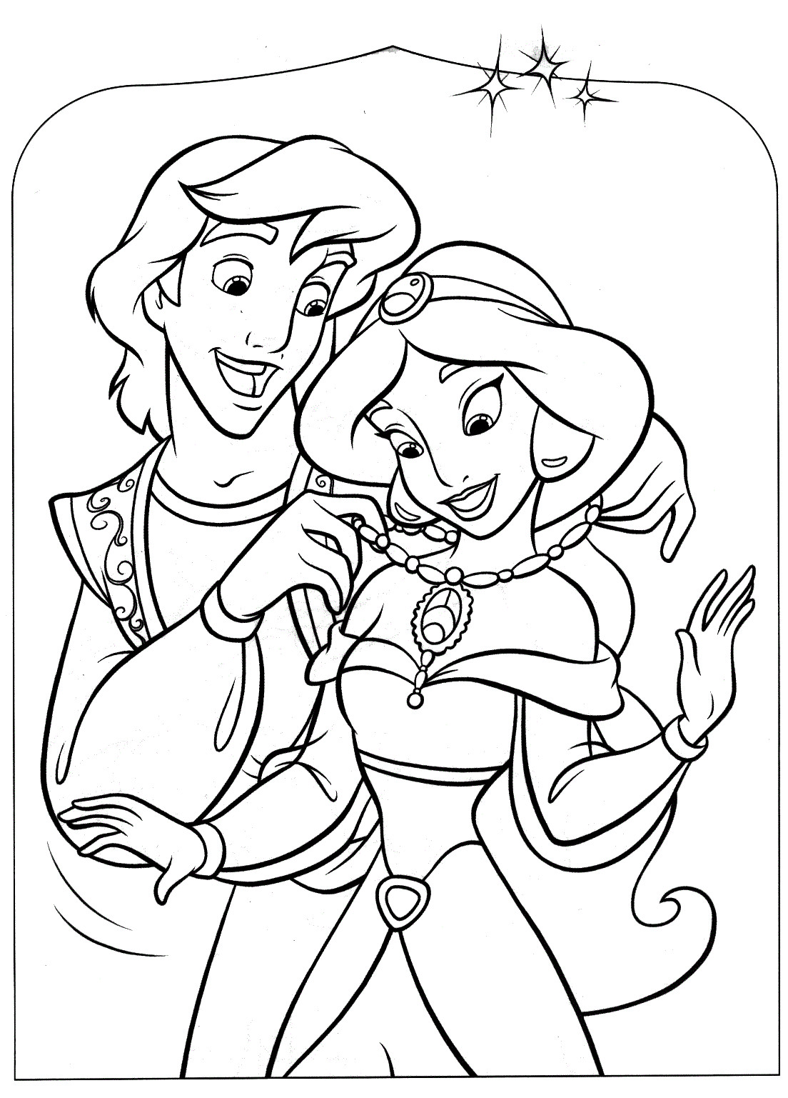 Fun Coloring Pages For Kids
 Free Printable Aladdin Coloring Pages For Kids