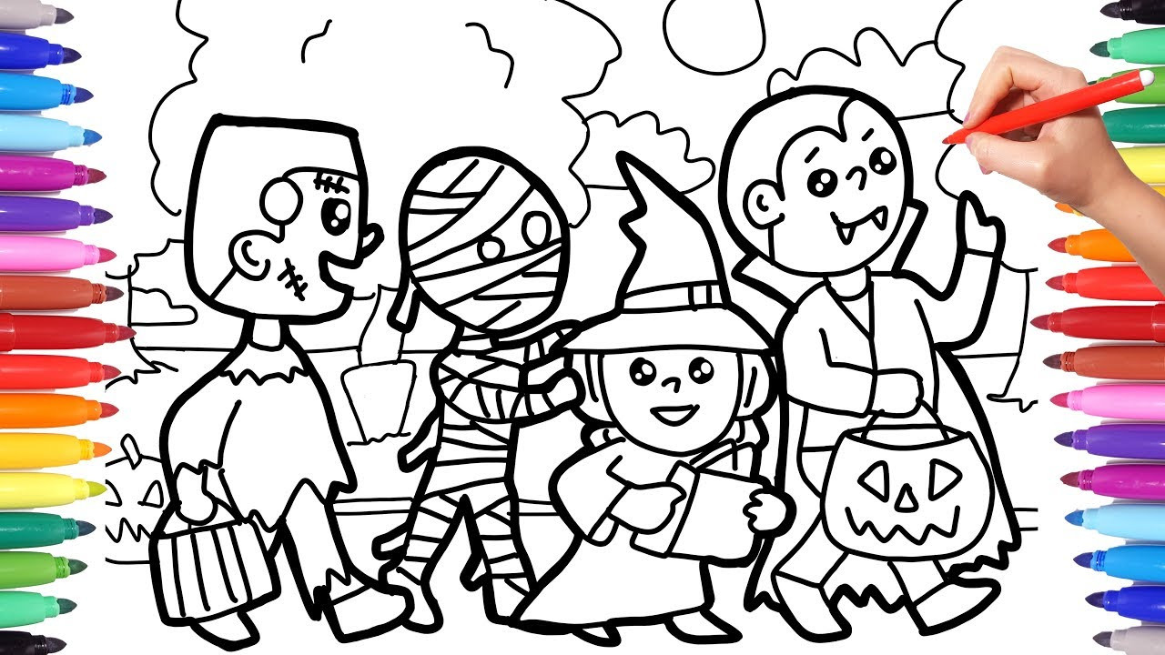 Fun Coloring Pages For Kids
 Halloween Coloring Pages for Kids Trick or Treat Coloring