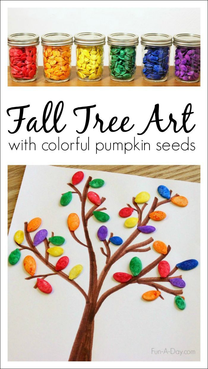 Fun Crafts For Preschoolers
 How to Make Colorful Pumpkin Seed Art in Preschool