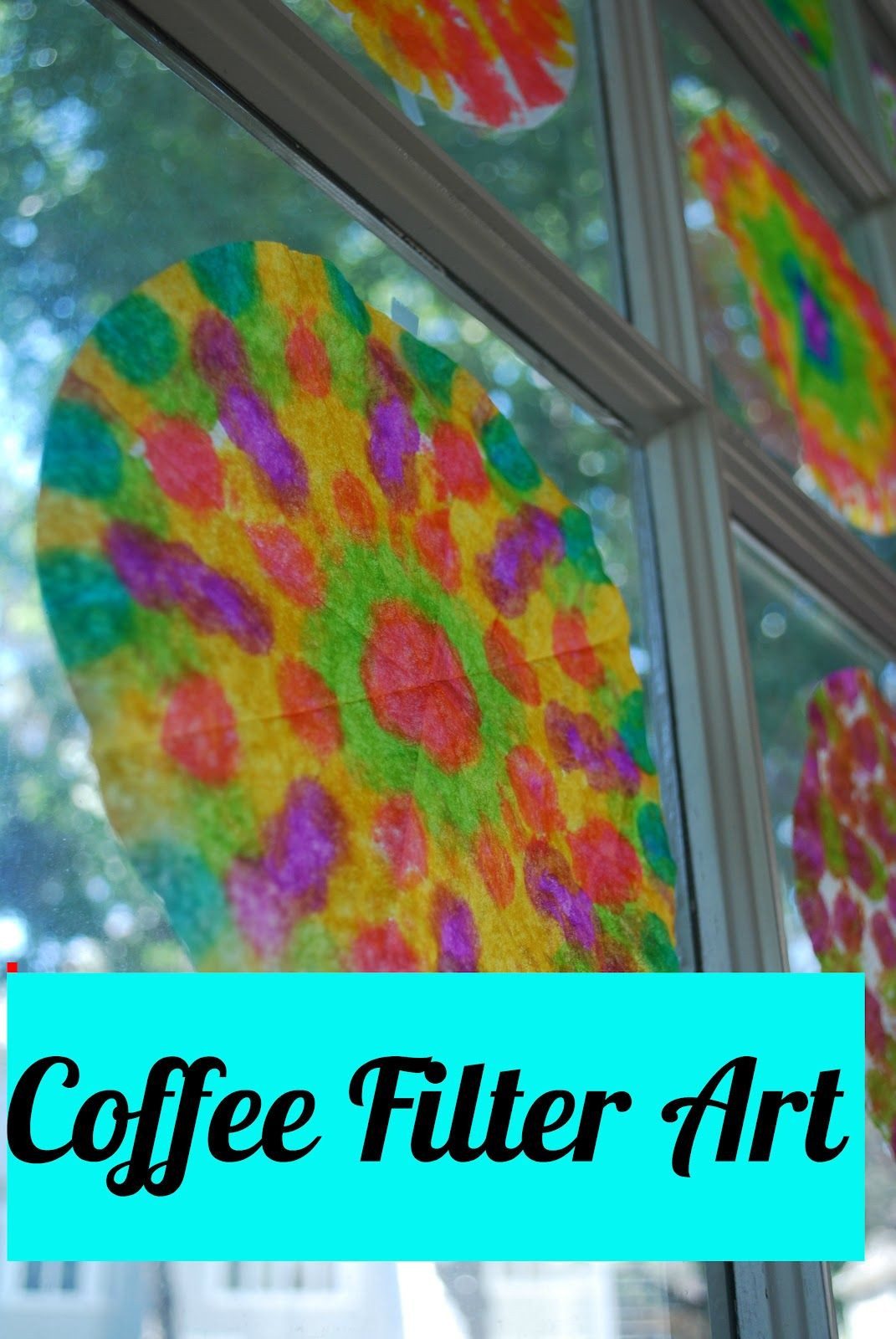 Fun Crafts For Preschoolers
 Easy Craft Tye dye Coffee Filters fold up the coffee