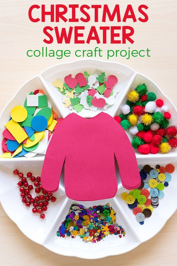 Fun Crafts For Preschoolers
 Christmas Sweater Collage Craft for Kids
