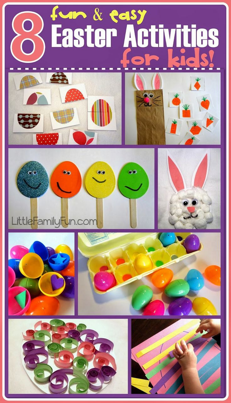 Fun Easter Activities
 FUN & EASY Easter crafts & activities for kids Cute ideas