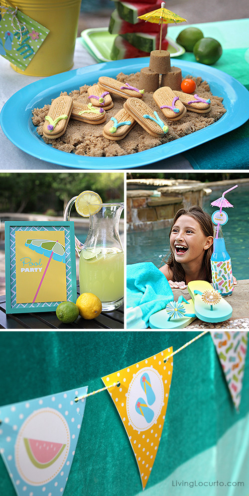 Fun Pool Party Ideas
 Free Printable Pool Party Tags Summer Party Ideas