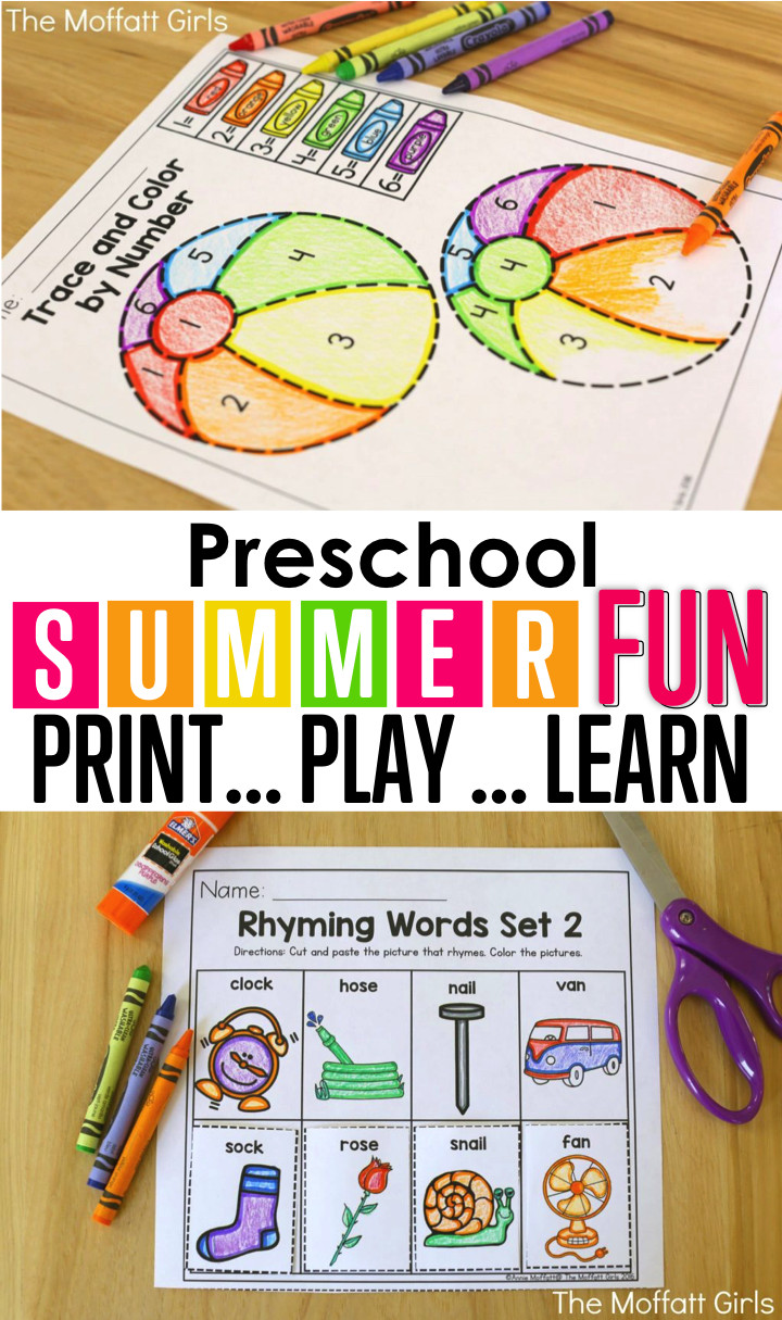 Fun Projects For Preschoolers
 Summer Review Packets Preschool