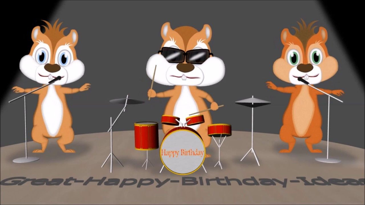 Funny Animated Birthday Wishes
 Chipmunks Happy Birthday Song ♪ ♫ ♩ ♬ Songs