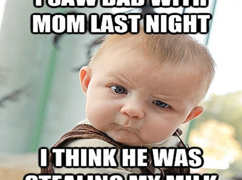 Funny Baby Quote Pictures
 Funny Cute Baby with Humorous sayings