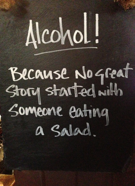 Funny Bar Quotes
 26 Funny Sidewalk Signs That ll Restore Your Faith in