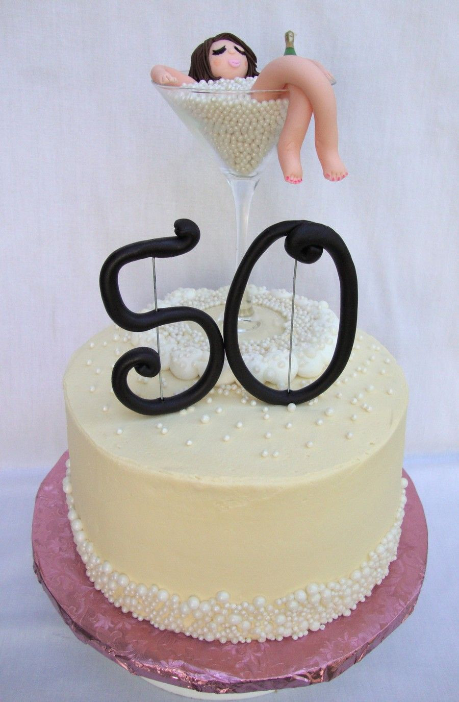Funny Birthday Cake Images
 champagne bubble bath 50th