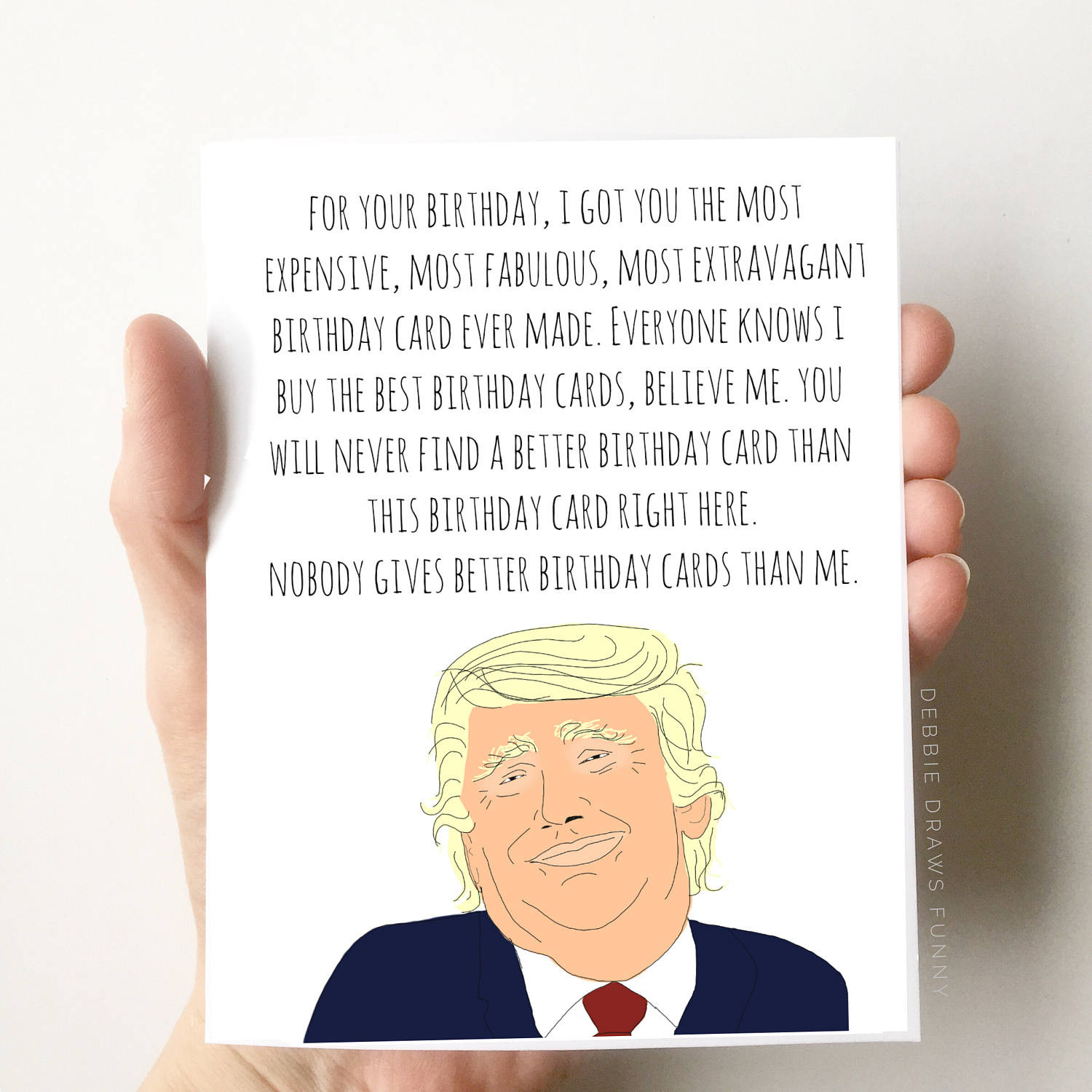 Funny Birthday Card
 Donald Trump Birthday Card Funny Birthday Card Boyfriend