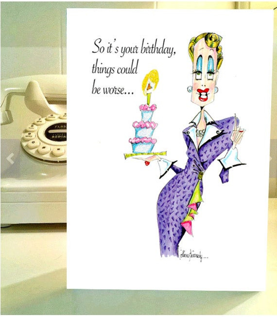 Funny Birthday Card
 Funny Birthday Card women humor cards birthday cards for