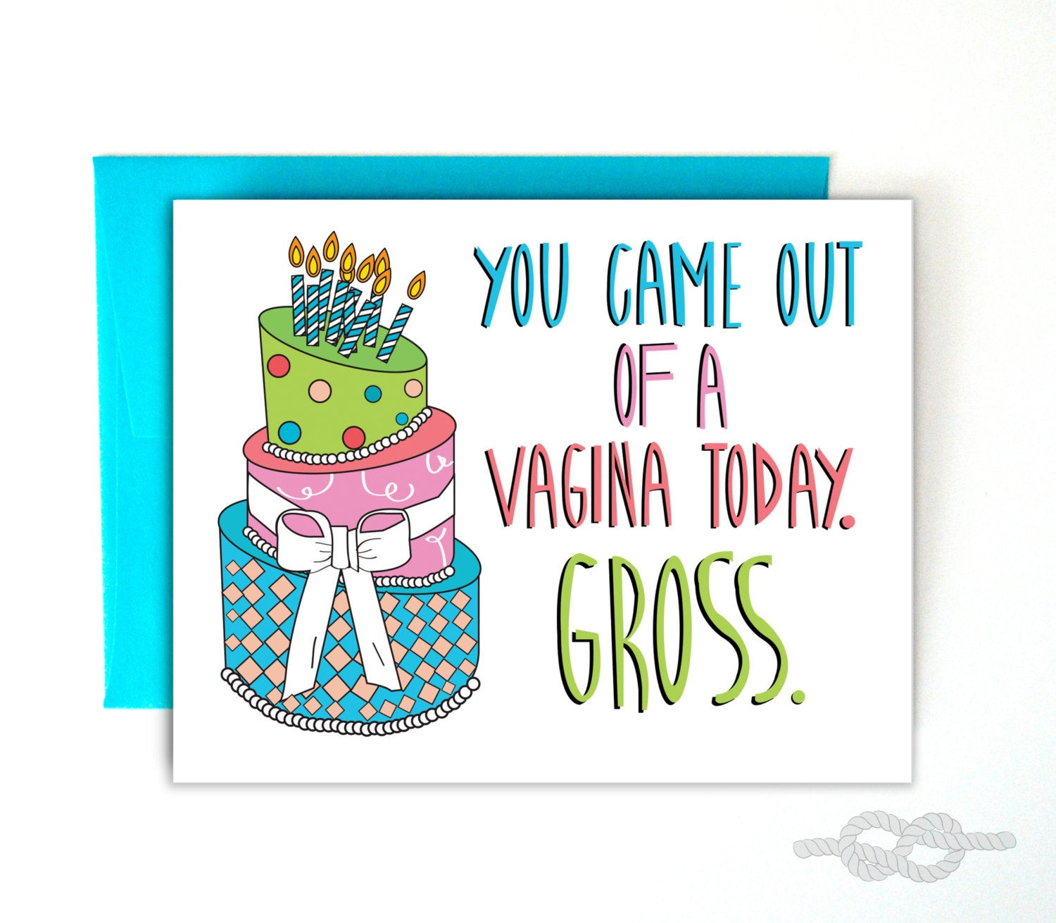 Funny Birthday Card
 Funny Birthday Card Funny Greeting Card Vagina Birthday
