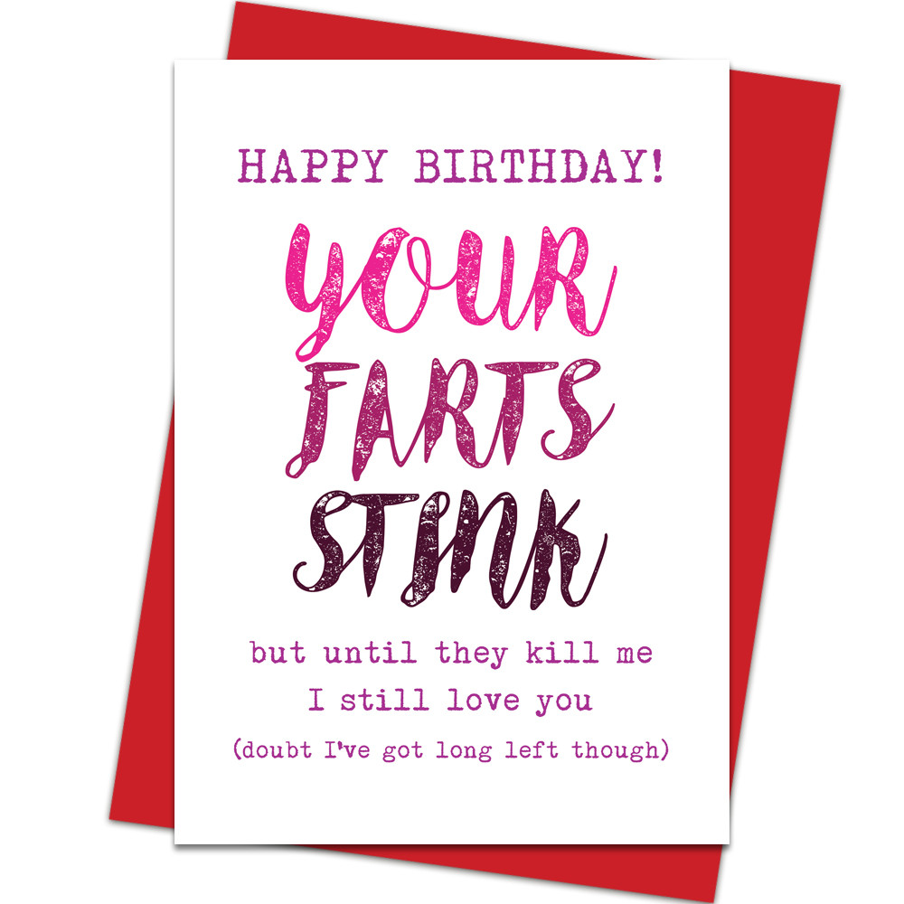 Funny Birthday Cards For Husband
 Funny Happy Birthday Card Boyfriend Husband Girlfriend
