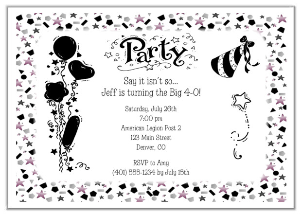 Funny Birthday Invitation Wording For Adults
 Personalized Birthday Invitations for Adults