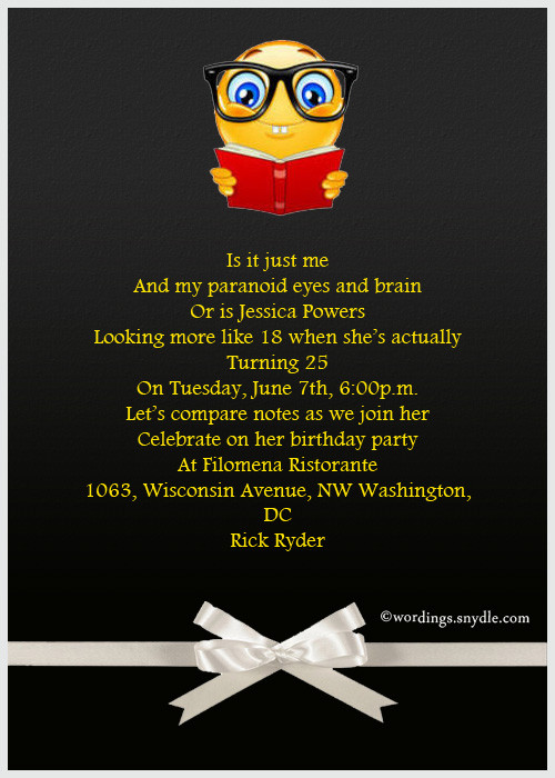Funny Birthday Invite Wording
 Funny Birthday Party Invitation Wording – Wordings and