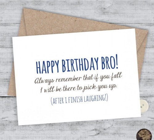 Funny Birthday Quotes For Brother
 Happy Birthday Crazy Brother Wishes