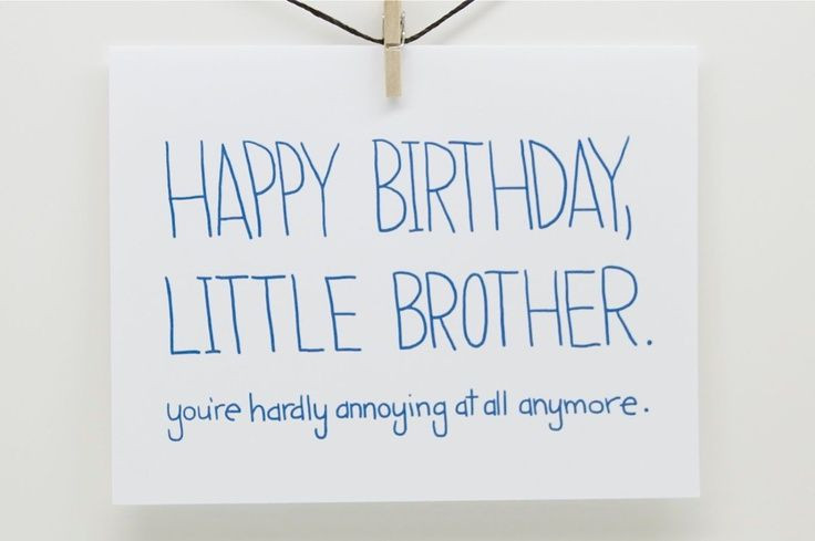 Funny Birthday Quotes For Brother
 Afbeeldingsresultaat voor happy birthday annoying brother