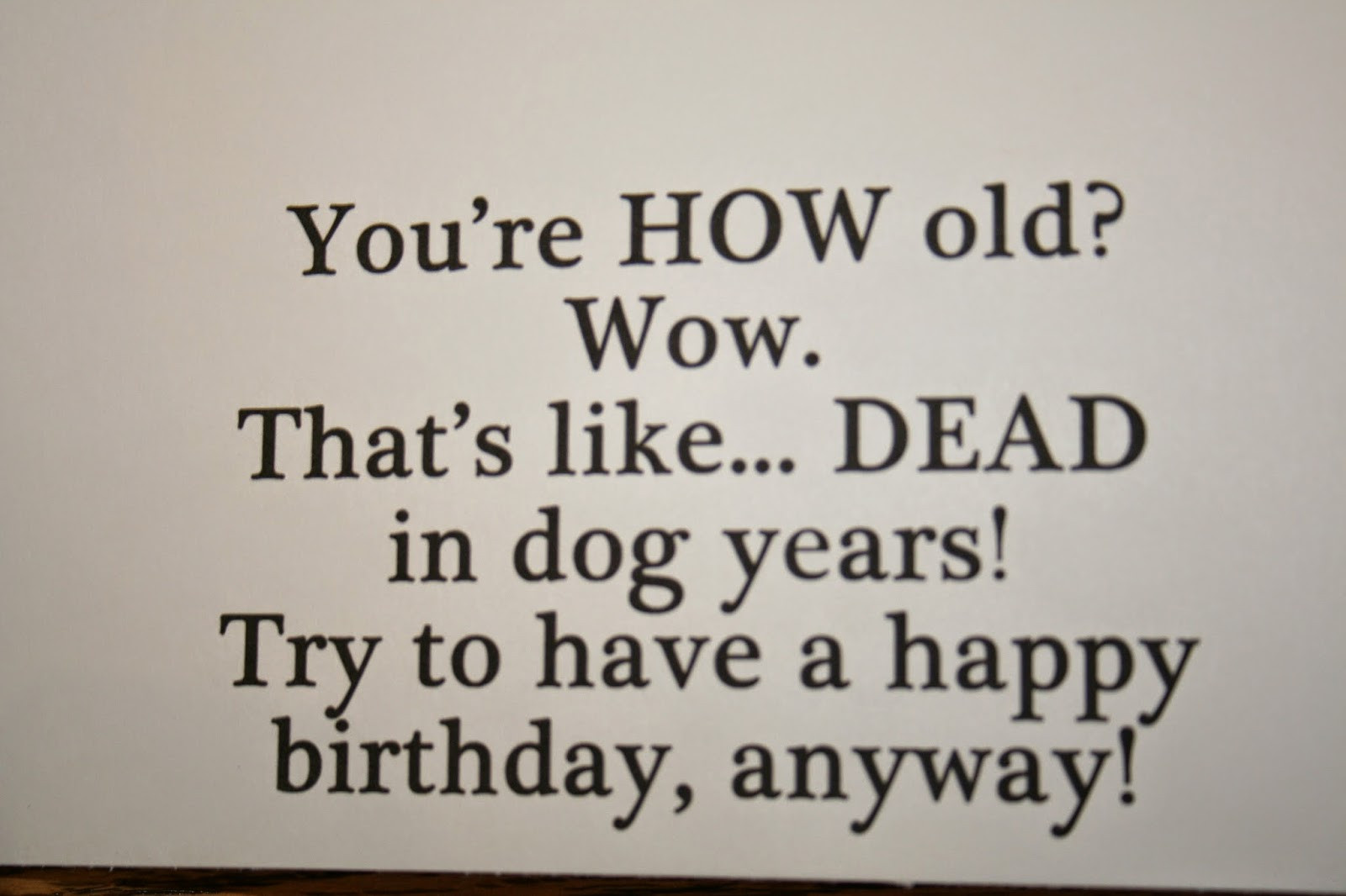 Funny Birthday Quotes For Brother
 Creative Touch by Krystal Funny Birthday Card for