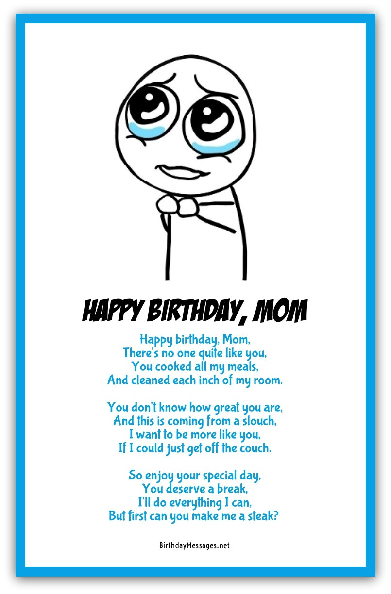 Funny Birthday Quotes Mom
 Funny Birthday Poems Page 3