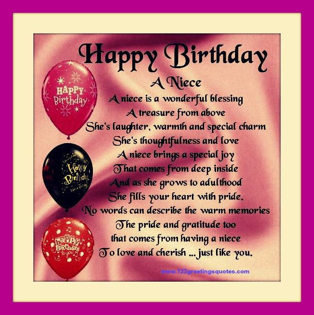 Funny Birthday Wishes For Niece
 Awesome Happy Birthday Wishes For Niece B Day Quotes