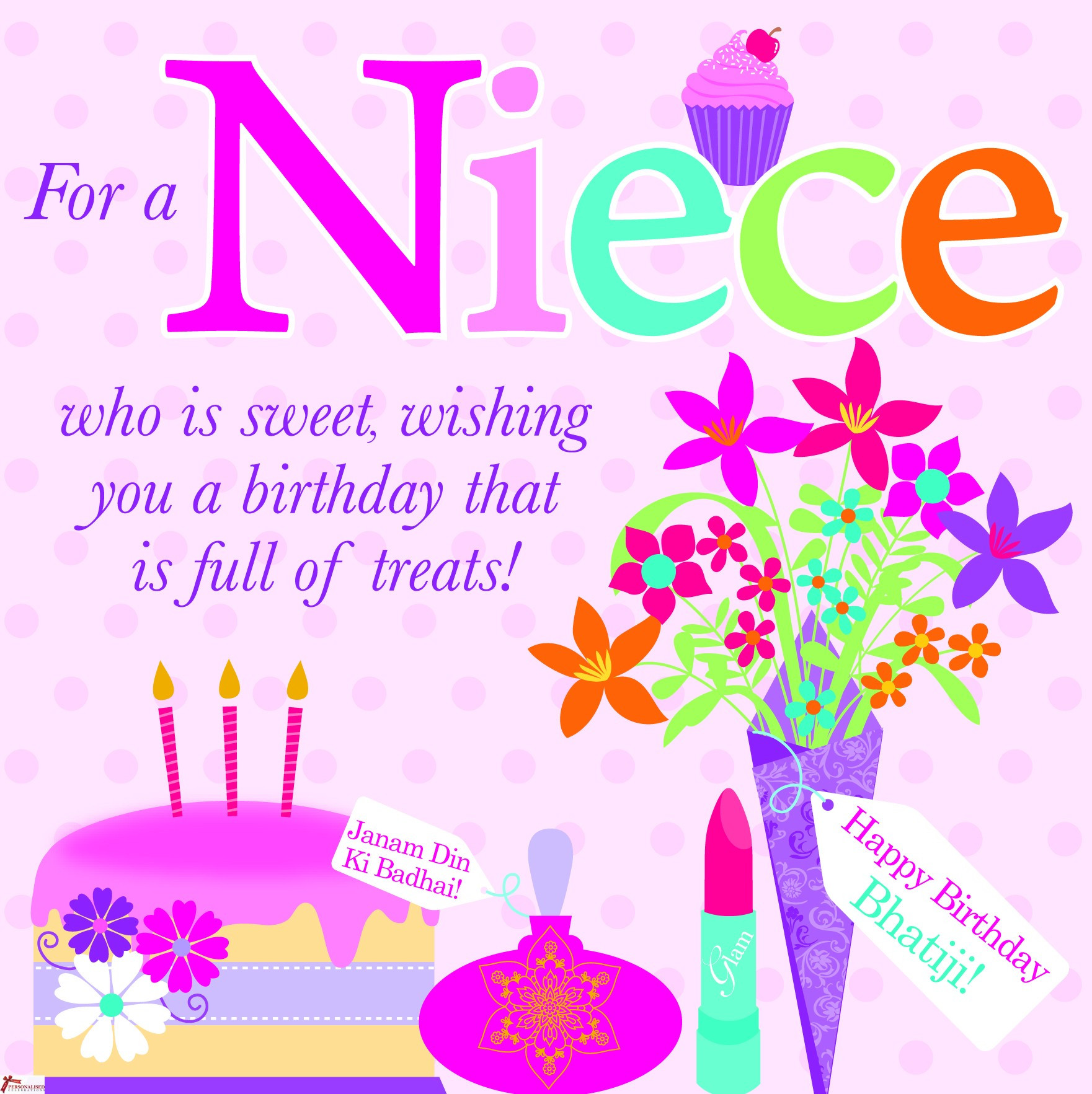 Funny Birthday Wishes For Niece
 Birthday Card For Niece Quotes QuotesGram
