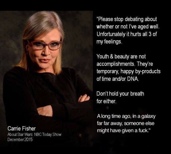 Funny Carrie Fisher Quotes
 Showbiz and Finger Pointing