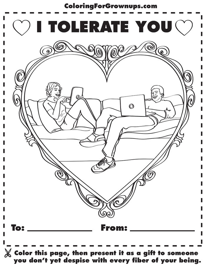 Funny Coloring Pages For Adults
 Coloring Book For Grown Ups Mocks Adult Life