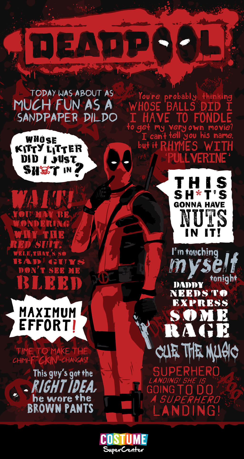 Funny Deadpool Quotes
 Deadpool The Graphic That Gets Graphic