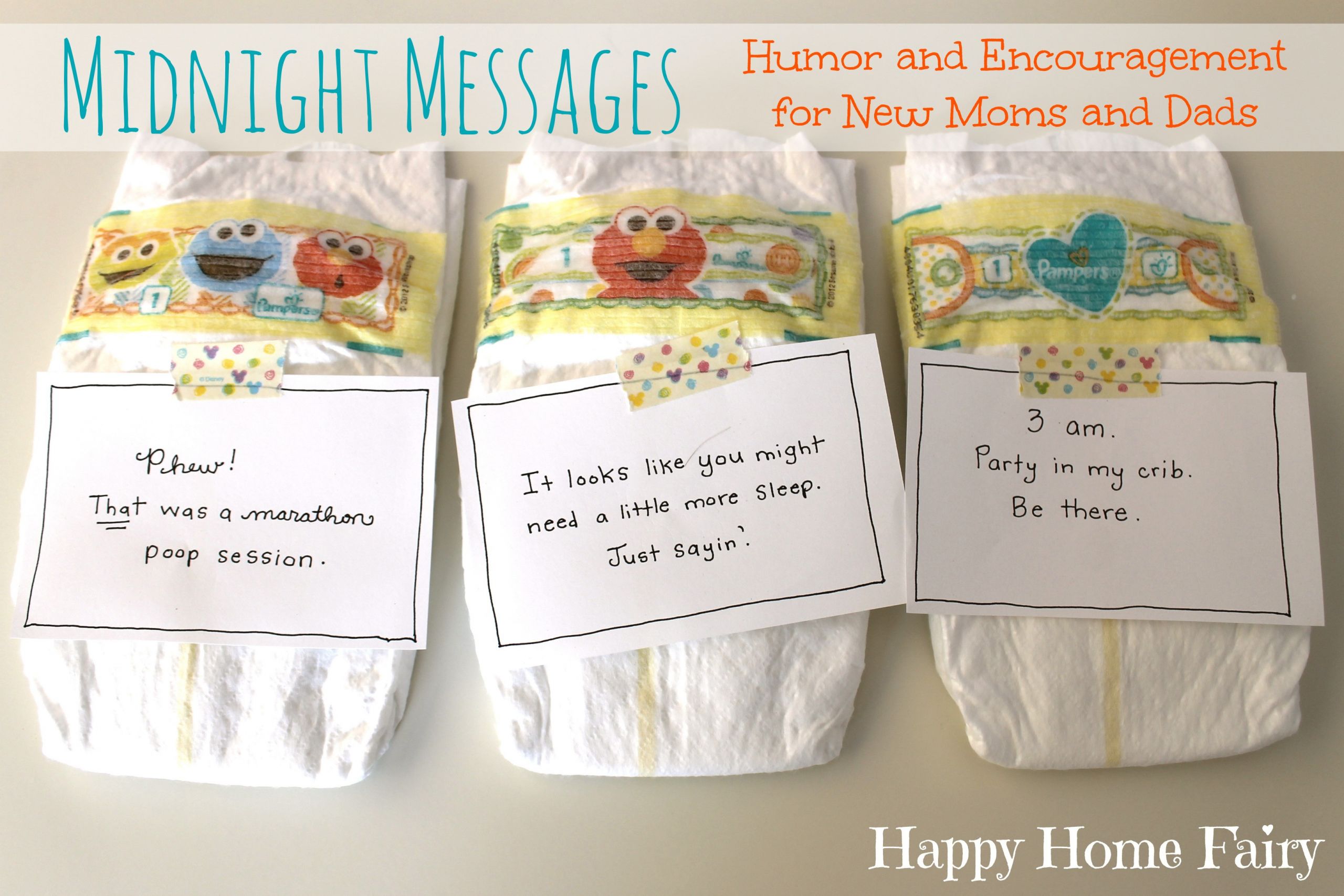 Funny Diaper Quotes For Baby Shower
 Midnight Messages for New Mommies FREE Printable