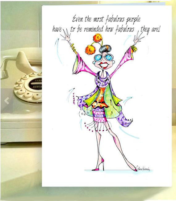 Funny Old Lady Birthday Cards
 Funny Woman Birthday Cards Funny Birthday card Women