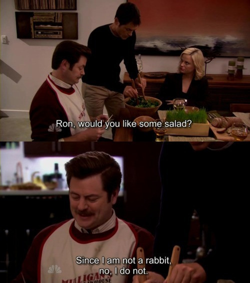 Funny Parks And Rec Quotes
 18 The Best Ron Swanson Quotes